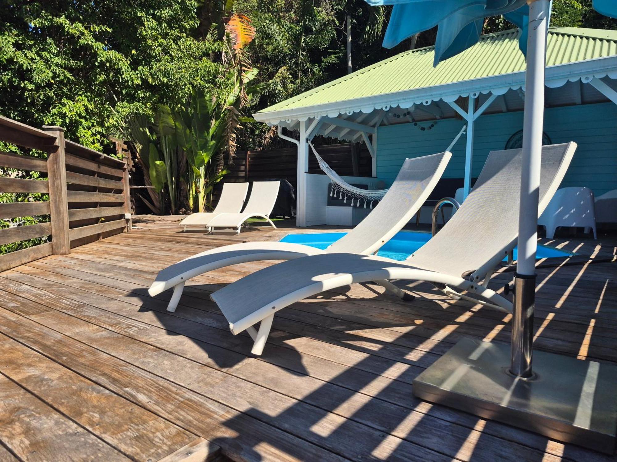 Villa Cannelle, Piscine, Vue Mer Deshaies Exterior foto