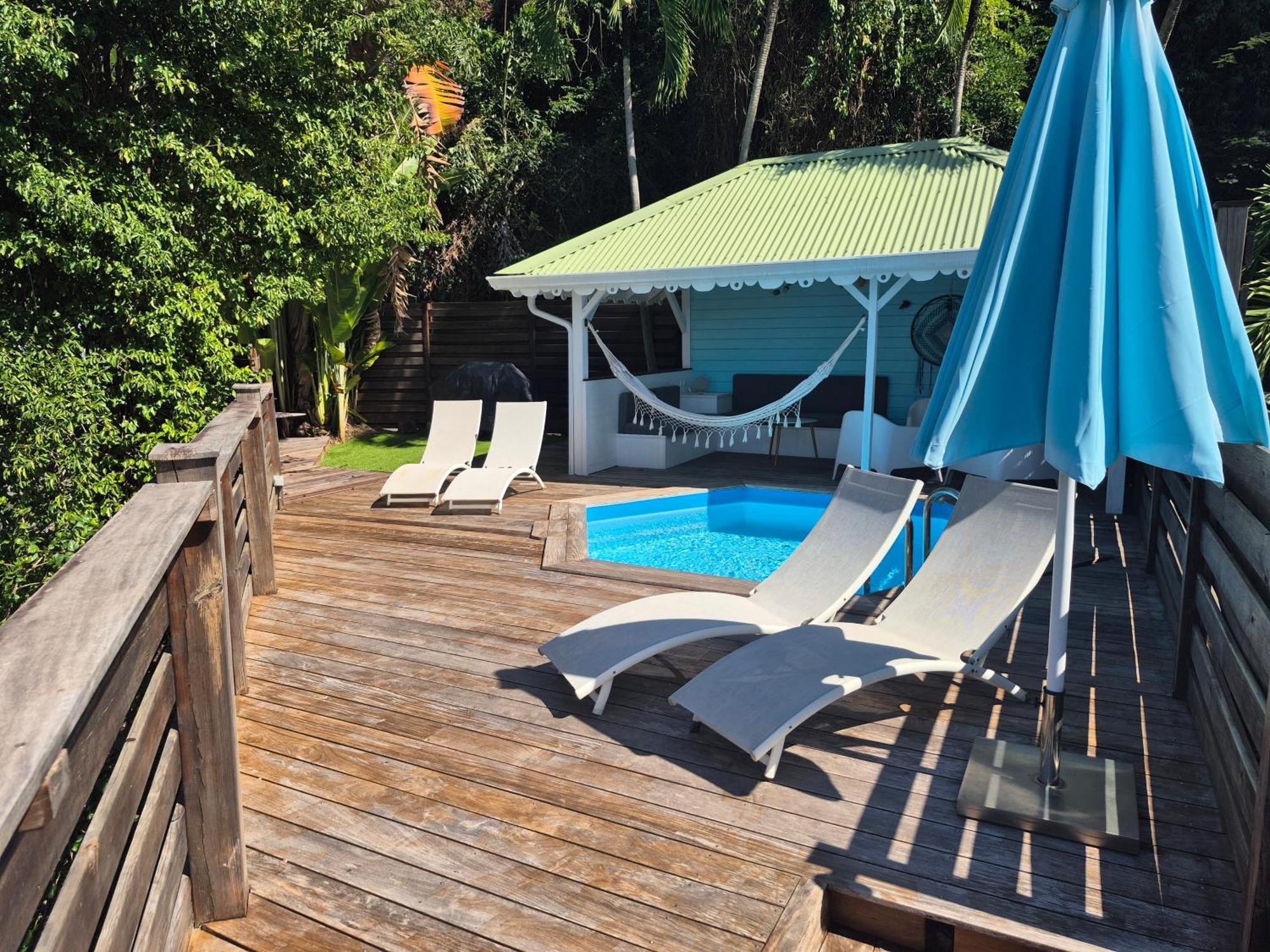 Villa Cannelle, Piscine, Vue Mer Deshaies Exterior foto