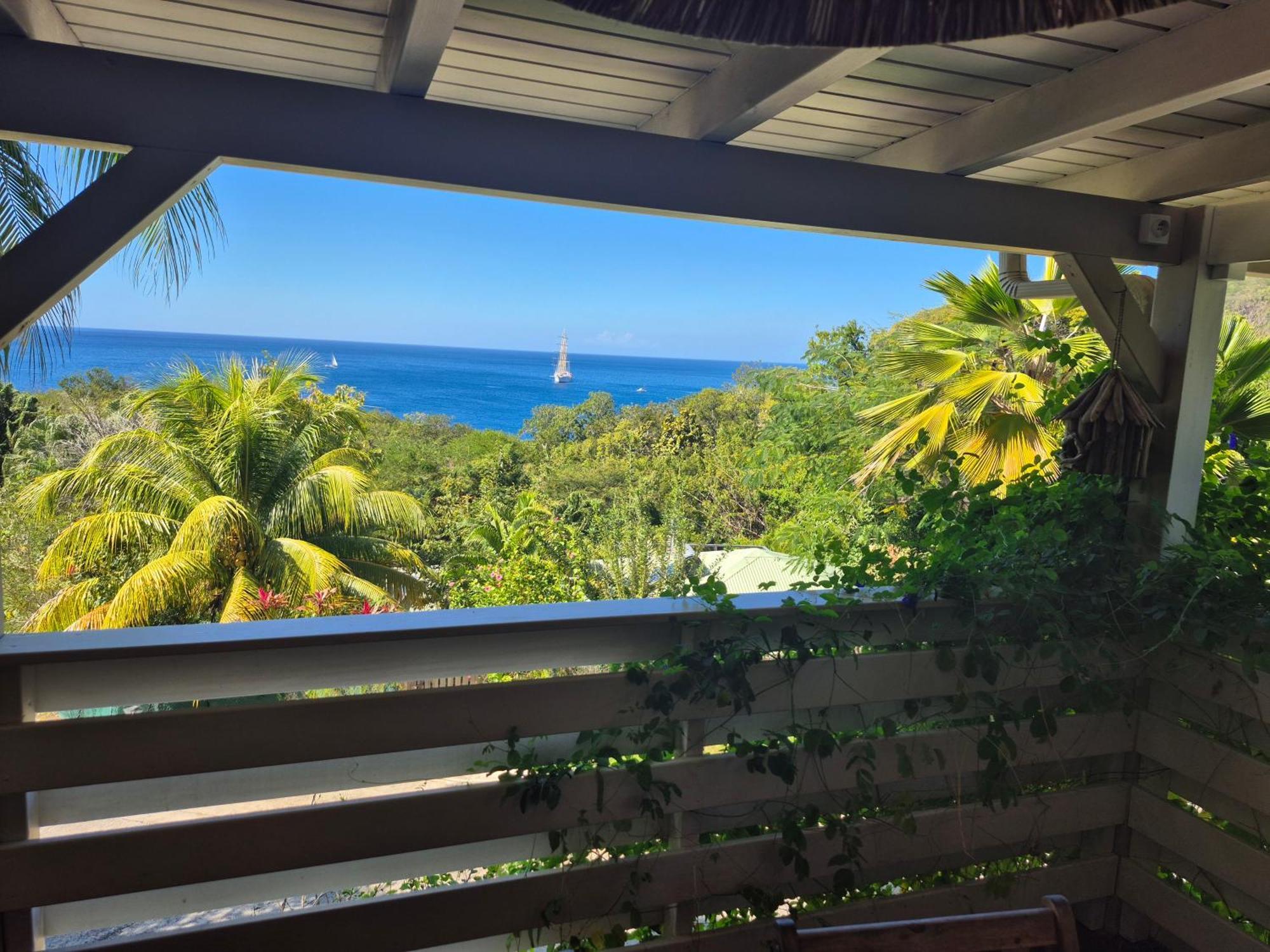 Villa Cannelle, Piscine, Vue Mer Deshaies Exterior foto