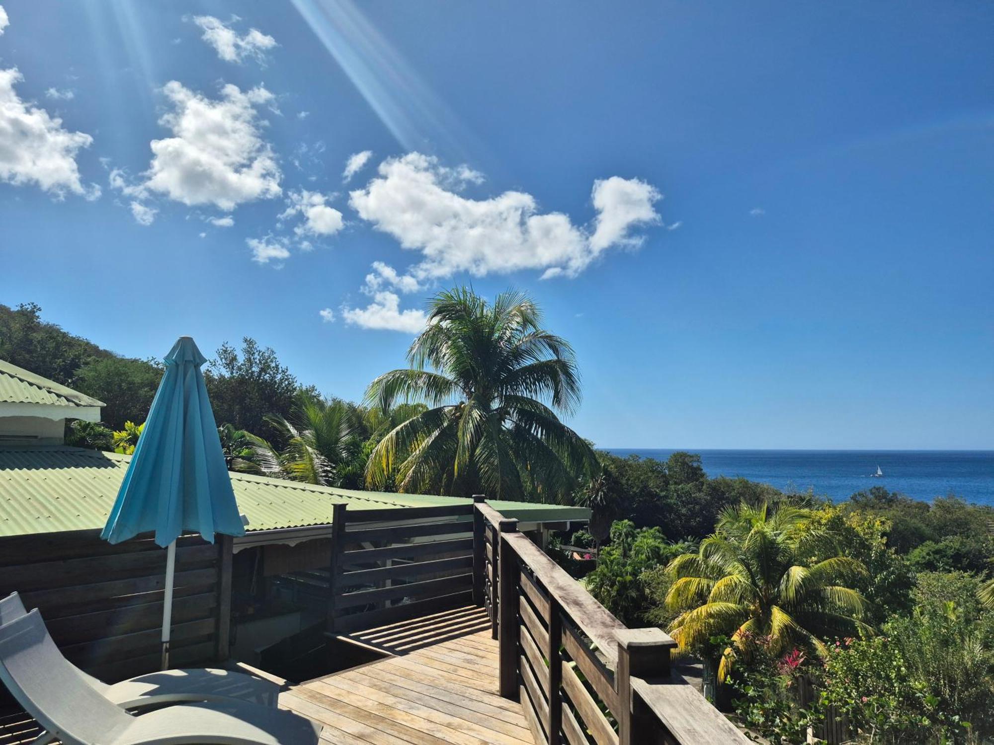 Villa Cannelle, Piscine, Vue Mer Deshaies Exterior foto